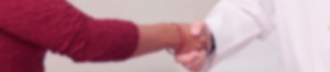 physician shaking hands